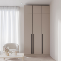 Набор Шкаф Бостон 1200+антресоль бежевый / глиняно серый (шкаф+антресоль)