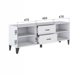 Тумба ТВМ-6 дуб крафт золотой/серый графит