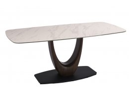 Стол обеденный Римини MC3020-200WT, 200х110х76 см, белая керамика Стол обеденный Римини MC3020-200WT, 200х110х76 см, белая керамика