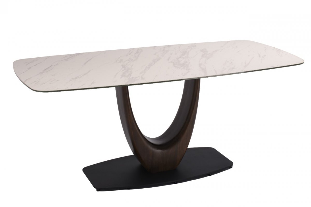 Стол обеденный Римини MC3020-200WT, 200х110х76 см, белая керамика