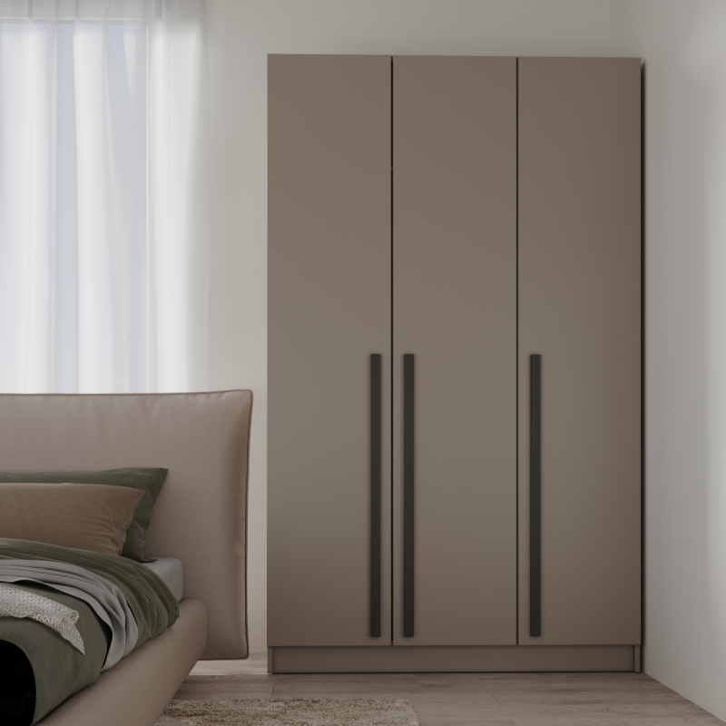 Шкаф Бостон 1200*2200*520 (Бежевый / Глиняно серый)