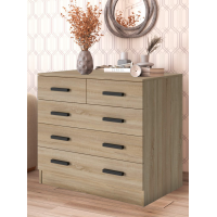 Комод Бостон 810*800*500 с 3+2 ящика (Сонома)