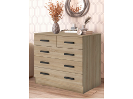 Комод Бостон 810*800*500 с 3+2 ящика (Сонома)