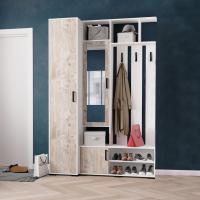 Набор мебели Бриз (ЦС+пенал)белый/дуб юкон