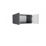 Антресоль Фиеста 802х400х500 (Графит/Графит Софт)