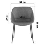 Стул Ashby экокожа зелёный