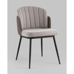 Стул Пенелопа рогожка серый с серой экокожей 2 шт.