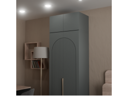 Антресоль Фиеста 802х400х500 (Графит/Графит Софт)