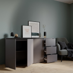 Комод Сура 1704 графит/ графит