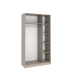 Шкаф Бостон 1200*2200*520 (Бежевый / Глиняно серый)