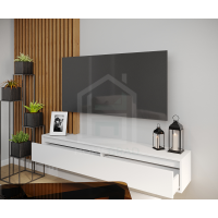 Тумба TV Подвесная Сити-7 1500х250х280 Белый