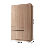 Шкаф распашной Сура (3 ств. 1ящ.) 1200х2100х480 Сонома