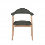 Стул обеденный Shredo темно-зеленый шенилл светлое дерево 2 шт.