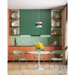 Стул Eila с подушкой пластик зеленый