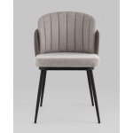 Стул Пенелопа рогожка серый с серой экокожей 2 шт.