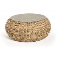 "Барселона" журнальный столик из искусственного ротанга, цвет соломенный