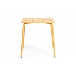 "Гелиос" стальной квадратный стол 70х70см, цвет желтый