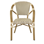 "Кабри" обеденная группа плетеная на 4 персоны, цвет бежево-коричневый