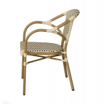 "Кабри" обеденная группа плетеная на 4 персоны, цвет бежево-коричневый