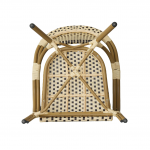 "Кабри" обеденная группа плетеная на 4 персоны, цвет бежево-коричневый