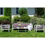 "Эстелья" диван трехместный, алюминиевый каркас