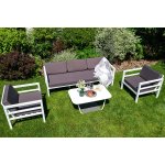 "Эстелья" диван трехместный, алюминиевый каркас