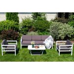 "Эстелья" диван трехместный, алюминиевый каркас