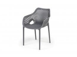 "Беллини" стул пластиковый, цвет темно-серый