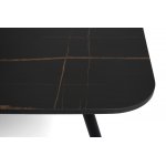 "Верона" журнальный стол из HPL 120х65, H40, каркас черный муар, цвет столешницы "серый гранит"