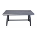 "Сан Ремо" стол обеденный из ДПК, каркас алюминиевый темно-серый