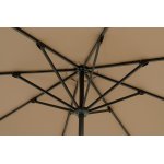 "Джулия" зонт садовый 3х3м на центральной опоре, тент бежевый