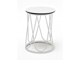 "Перу" журнальный стол из HPL круглый Ø40 H55, каркас из стали серый (RAL 7024), цвет столешницы "дуб" "Перу" журнальный стол из HPL круглый Ø40 H55, каркас из стали серый (RAL 7024), цвет столешницы "дуб"