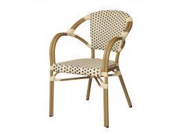 "Кабри" плетеный стул из искусственного ротанга, цвет бежево-коричневый "Кабри" плетеный стул из искусственного ротанга, цвет бежево-коричневый