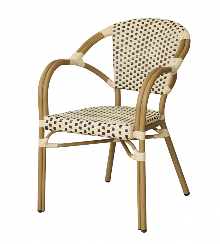 "Кабри" плетеный стул из искусственного ротанга, цвет бежево-коричневый "Кабри" плетеный стул из искусственного ротанга, цвет бежево-коричневый