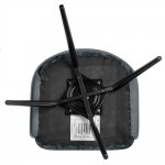 Стул Bruno серый шенилл с экокожей с поворотным механизмом