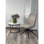 Стул YOHAN 360 град. поворот. HF017-09 Латте, экокожа / Черный, ®DISAUR