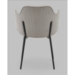 Стул Джиннет велюр светло-серый