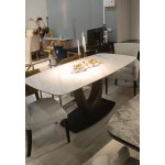 Стол обеденный Римини MC3020-200WT, 200х110х76 см, белая керамика