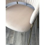 Стул ГЕММА, цвет H-06 Бежевый, велюр / шампань каркас М-City