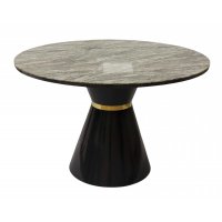 Стол обеденный Орион F-1435, 120х120х76 см, серый мрамор