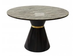 Стол обеденный Орион F-1435, 120х120х76 см, серый мрамор