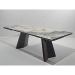 Стол BRIAN 200 MATTE PANDORA керамика на стекле/ Орех, ®DISAUR