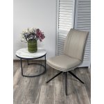 Стул YOHAN 360 град. поворот. HF017-09 Латте, экокожа / Черный, ®DISAUR