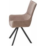 Стул GALAXY, 360 град. поворот. B5 Капучино, велюр / черный каркас, М-City