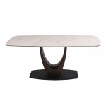 Стол обеденный Римини MC3020-200WT, 200х110х76 см, белая керамика