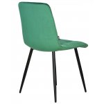 Набор 4 шт Стул обеденный DOBRIN CHILLY, Темно-зеленый Holland 30, основание черное