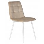 Стул обеденный DOBRIN CHILLY, Бежевый Holland 07, основание белое