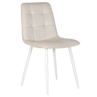 Стул обеденный DOBRIN CHILLY, Кремовый Holland 05, основание белое