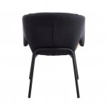 Стул обеденный Afrida рогожка тёмно-синий горчичный