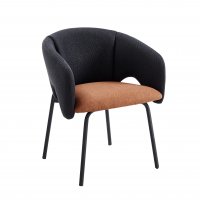 Стул обеденный Afrida рогожка тёмно-синий терракот Стул обеденный Afrida рогожка тёмно-синий терракот